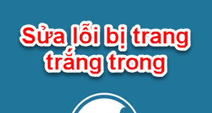Sửa lỗi bị trang trắng trong WordPress