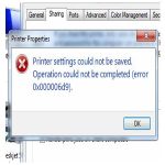 Sửa lỗi không chia sẻ được máy in bị lỗi Error 0x000006d9