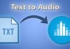 Convert text to audio chuyển PDF, Word thành audio
